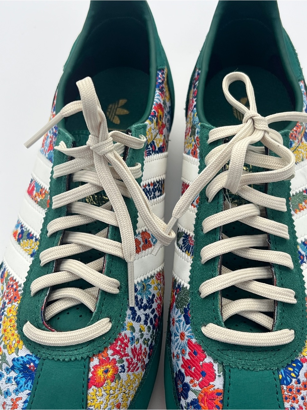 EUC! Adidas x Liberty London SL 72 OG "Collegiate Green" Sneakers Size 9 - Picture 7 of 10